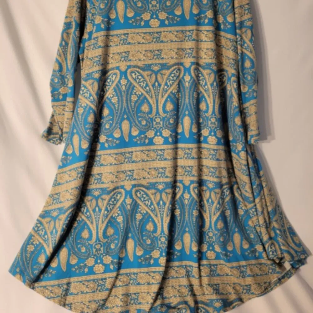 BELAROI Dress  Size 4x 3/4 Sleeve Plus Size Casual Swing Tunic Dress Host Pick - Picture 3 of 4